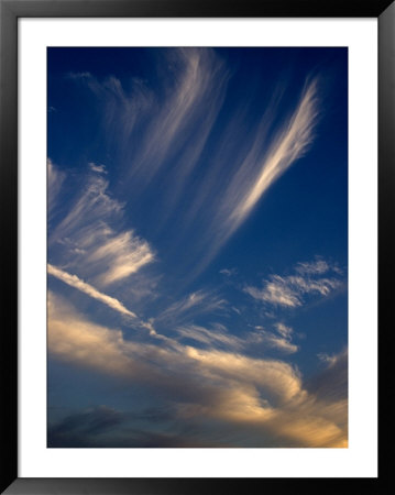 Sunlight Shining On Cirrus Clouds On A Summer Evening, Groton, Connecticut by Todd Gipstein Pricing Limited Edition Print image