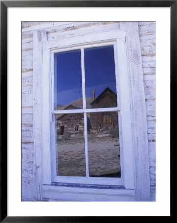 Ghost Town, Old Building With Window Reflection, Bannock, Montana, Usa by Darrell Gulin Pricing Limited Edition Print image
