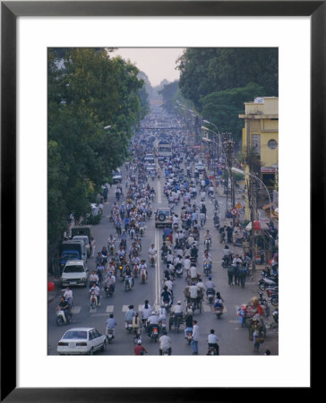Busy Downtown Street, Ho Chi Minh City (Saigon), Vietnam, Indochina, Asia by Gavin Hellier Pricing Limited Edition Print image
