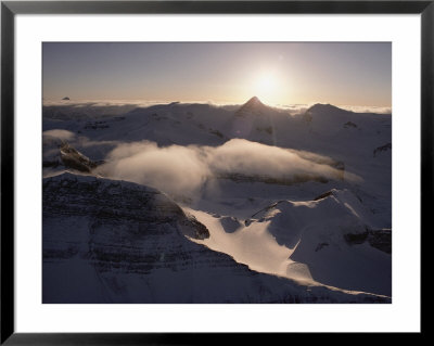 Aerial View Of Snowy Mountains In Jasper National Park by Dean Conger Pricing Limited Edition Print image