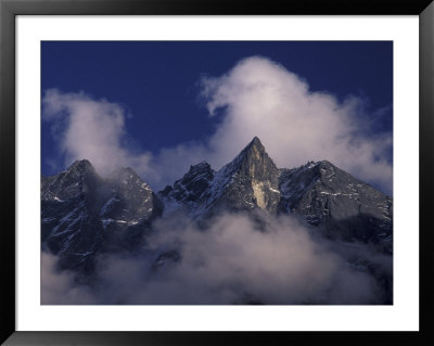 Clouds Swirl Around Mera Mountain, Nepal by John & Lisa Merrill Pricing Limited Edition Print image