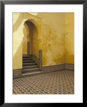 Interior Courtyard Of Moulay Ismail Mausoleum, Morocco by John & Lisa Merrill Pricing Limited Edition Print image