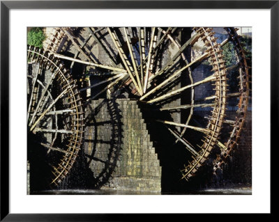 Triple Noria (Wooden Water Wheel), Hama, Syria by Tony Wheeler Pricing Limited Edition Print image