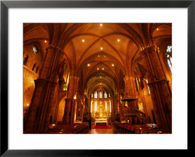 Interior Of The Late 19Th Century Matthias Church Of Budapest, Hungary by Martin Moos Pricing Limited Edition Print image