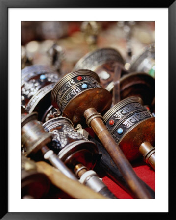 Prayer Wheels For Sale, Kathmandu, Nepal by Ryan Fox Pricing Limited Edition Print image