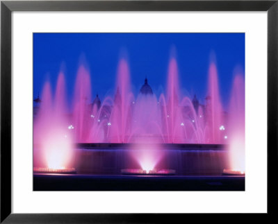 La Font Magica, Montjuic At Night, Barcelona, Spain by Setchfield Neil Pricing Limited Edition Print image