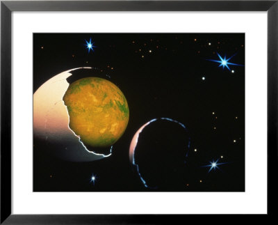 Planet Hatching From Egg Shell by Bill Binger Pricing Limited Edition Print image