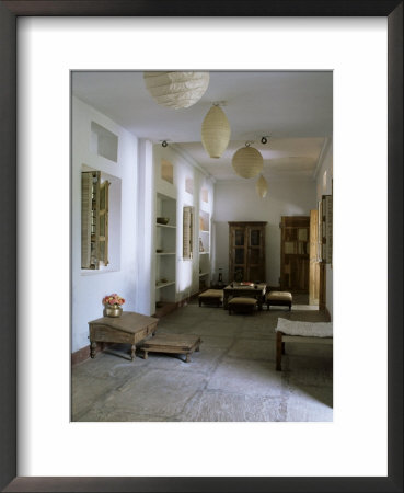 Zen Ambiance Instilled Into An Old Farm House Conversion Now A Residence, Amber, Near Jaipur, India by John Henry Claude Wilson Pricing Limited Edition Print image