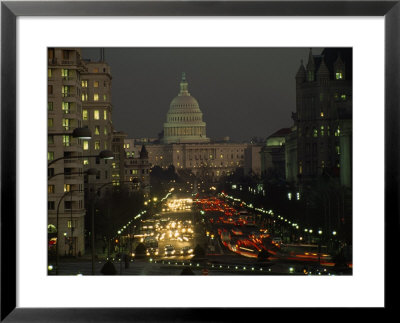 The Us Capitol Building, As Viewed From Pennsylvania Avenue During Twilight Hours by Sisse Brimberg Pricing Limited Edition Print image
