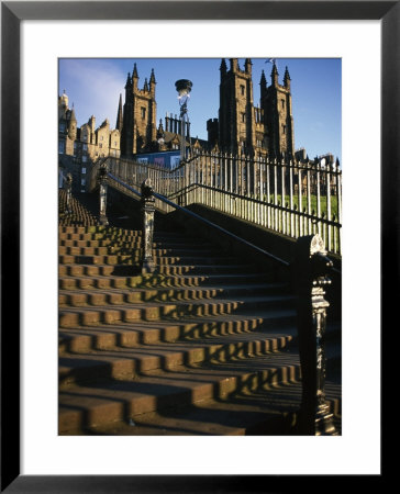Playfair Steps And Parliament, Edinburgh, Scotland by Neale Clarke Pricing Limited Edition Print image