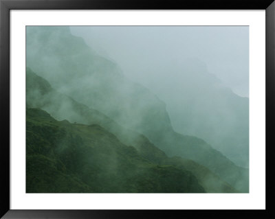 Fog-Shrouded Mountain Ridges In The Vilcabamba Range by Gordon Wiltsie Pricing Limited Edition Print image