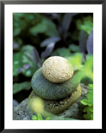Stones Used As Natural Garden Sculpture by Lynn Keddie Pricing Limited Edition Print image