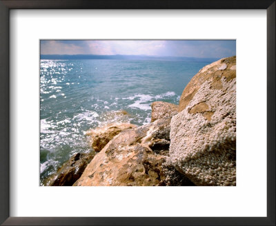 Rocky Shoreline With Salt Crystals, Dead Sea, Jordan by Cindy Miller Hopkins Pricing Limited Edition Print image