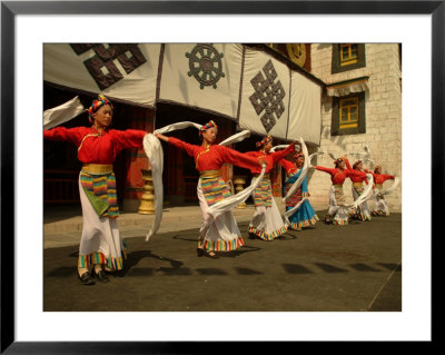 Tibetan Dancers Perform At The Chinese Ethnic Culture Park by Richard Nowitz Pricing Limited Edition Print image