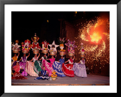 Dance And Fireworks Called Bani Stui Gulal Tells The Story Of The Guelaguetza, Oaxaca, Mexico by Igal Judisman Pricing Limited Edition Print image