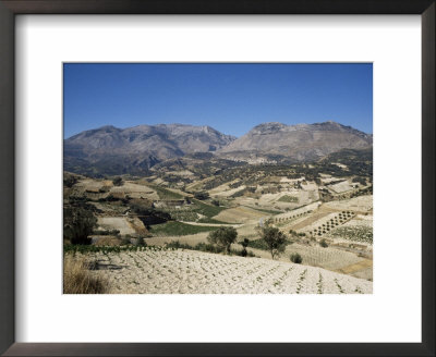 Agricultural Valley And Mountains, Heraklion, Crete, Greece by James Green Pricing Limited Edition Print image
