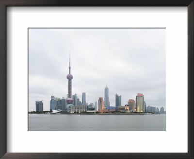 Pudong District And The Oriental Pearl Tower, Shanghai, China by Angelo Cavalli Pricing Limited Edition Print image