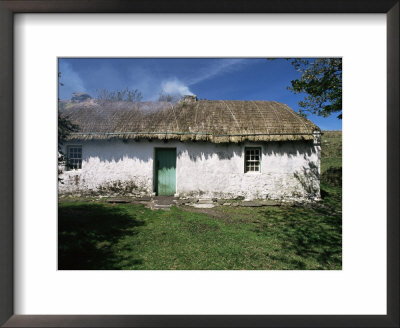 Traditional Thatched Cottage Near Glencolumbkille, County Donegal, Ulster, Eire by Gavin Hellier Pricing Limited Edition Print image