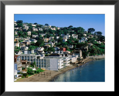 Waterfont Houses At Town Beach, Sausalito, California by John Elk Iii Pricing Limited Edition Print image