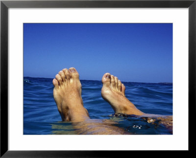 Floating In Ocean, Australia by Oliver Strewe Pricing Limited Edition Print image