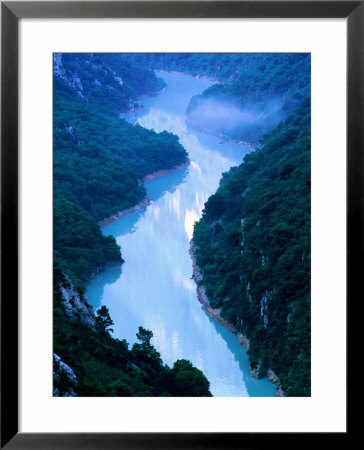 Morning Mist In Grand Canyon Of Verdon, Castellane, Provence-Alpes-Cote D'azur, France by David Tomlinson Pricing Limited Edition Print image