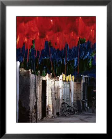 Dyed Wool, Marrakesh, Morocco, North Africa, Africa by Adam Woolfitt Pricing Limited Edition Print image