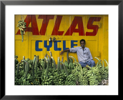 Bananas For Sale In The Market, Karnataka, India by Occidor Ltd Pricing Limited Edition Print image