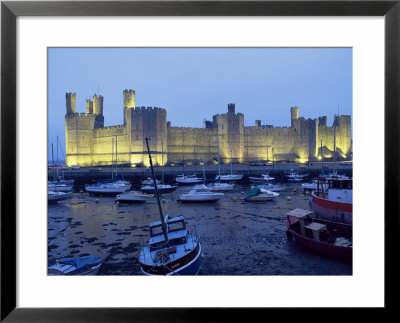 Caernarfon (Caernarvon) Castle, Unesco World Heritage Site, Gwynedd, Wales, United Kingdom by Adam Woolfitt Pricing Limited Edition Print image