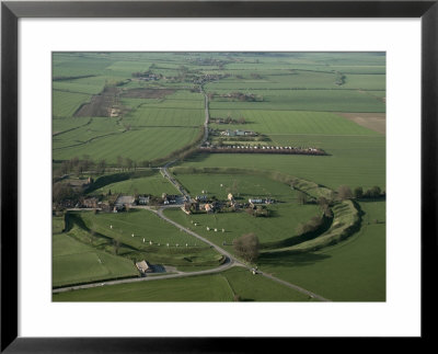 Aerial View Of Avebury, Unesco World Heritage Site, Wiltshire, England, United Kingdom by Adam Woolfitt Pricing Limited Edition Print image