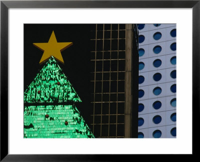 Christmas Tree In City, Hong Kong by Jon Davison Pricing Limited Edition Print image