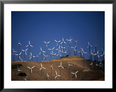 Wind Generators Across Tehachapi Landscape, Tacoma, California, Usa by Stephen Saks Pricing Limited Edition Print image