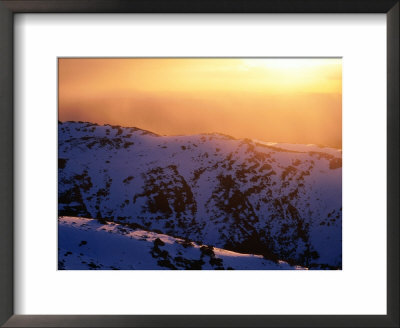 Winter Sunset With Mist From Mt. Carruthers, Kosciuszko National Park, New South Wales, Australia by Grant Dixon Pricing Limited Edition Print image
