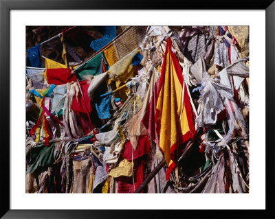 Prayer Flags On Pilgrimage Circuit Around Tashilhunpo Monastery, Shigatse, Tibet by Richard I'anson Pricing Limited Edition Print image