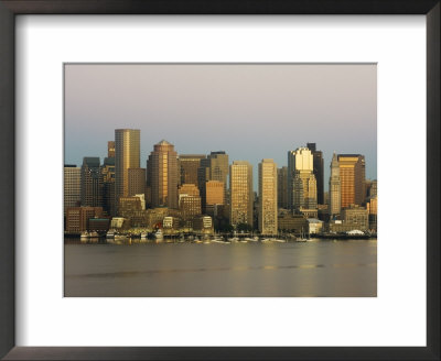 City Skyline At Dawn, Boston, Massachusetts, Usa by Amanda Hall Pricing Limited Edition Print image