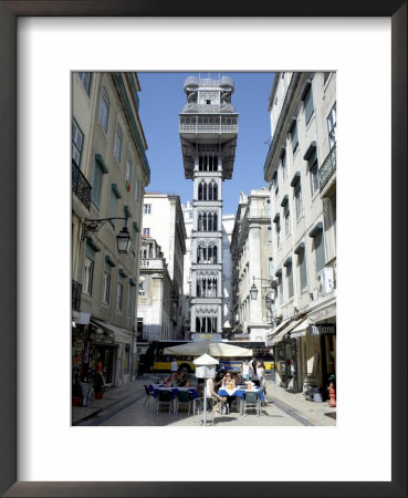 Santa Justa Elevator, Built By Gustave Eiffel, Lisbon, Portugal by Marco Simoni Pricing Limited Edition Print image