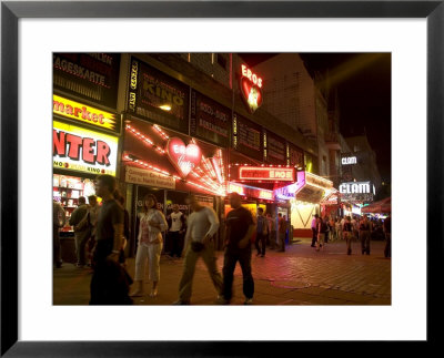 Reeperbahn, The Red Light District, St. Pauli, Hamburg, Germany by Yadid Levy Pricing Limited Edition Print image