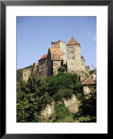 Medieval Burg (Castle) Above River Thaya And Forests Of Czech Border, Hardegg, Austria by Ken Gillham Pricing Limited Edition Print image