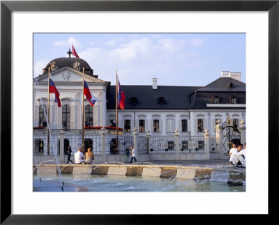 Rococo Grassalkovich Palace Dating From 1760S And Popular Fountain, Bratislava, Slovakia by Richard Nebesky Pricing Limited Edition Print image