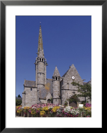 Chuch, Town Square, Ploumilliau, Cotes D'armor, Brittany, France by David Hughes Pricing Limited Edition Print image