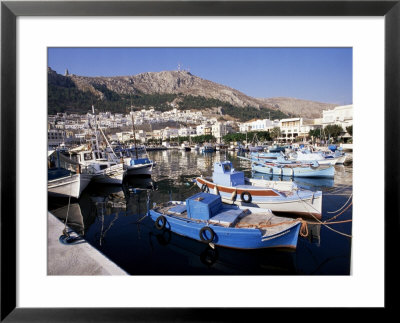 Boats At Pothia, Kalymnos, Dodecanese Islands, Greek Islands, Greece by Ken Gillham Pricing Limited Edition Print image