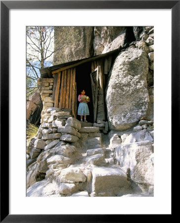 Tarahumara Indian Child And House, Mexico, North America by Oliviero Olivieri Pricing Limited Edition Print image