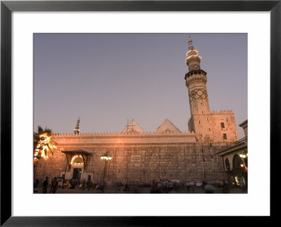 Umayyad Mosque In The Evening, Unesco World Heritage Site, Damascus, Syria, Middle East by Christian Kober Pricing Limited Edition Print image