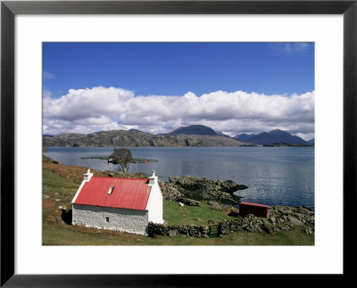 Red Roofed Cottage, Loch Torridon, Wester Ross, Highlands, Scotland, United Kingdom by Neale Clarke Pricing Limited Edition Print image