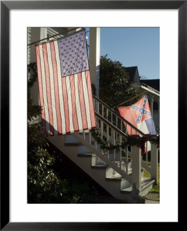 U.S. National And Mississippi State Flags, Natchez, Mississippi, Usa by Ethel Davies Pricing Limited Edition Print image