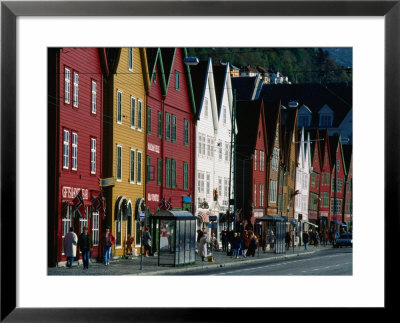 Wooden Buildings Of The Bryggen, Bergen, Norway by Anders Blomqvist Pricing Limited Edition Print image