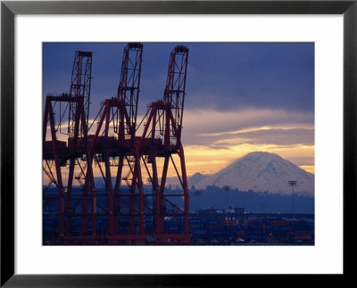 Elliot Bay Industrial Waterfront, Seattle, Washington, Usa by Lawrence Worcester Pricing Limited Edition Print image