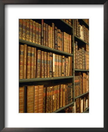 Bookshelves In Codrington Library, All Souls College, Oxford, England by Jon Davison Pricing Limited Edition Print image