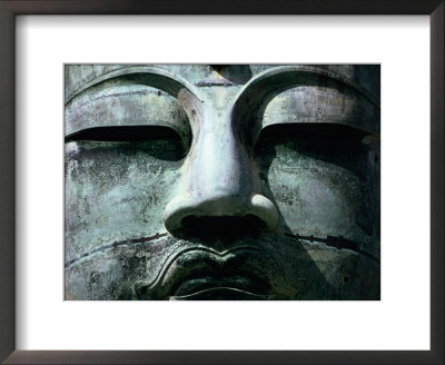 Face Of Daibutsu (Great Buddha) Statue, Kamakura, Japan by Martin Moos Pricing Limited Edition Print image