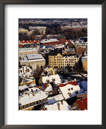 Old And New Towns Seen From Spire Of St. Peter's Church, Riga, Latvia by Jonathan Smith Pricing Limited Edition Print image