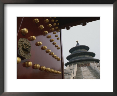 An Ornate Studded Door Opens To The Temple Of Heaven Park by Jodi Cobb Pricing Limited Edition Print image